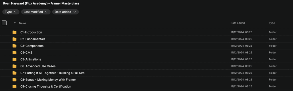 Ryan Hayward (Flux Academy) – Framer Masterclass