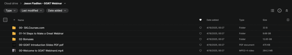 Jason Fladlien – GOAT Webinar