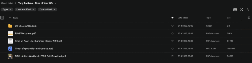 Tony Robbins - Time of Your Life