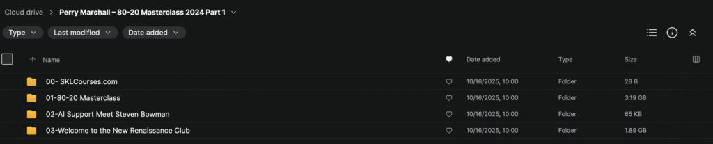 Perry Marshall – 80-20 Masterclass 2024