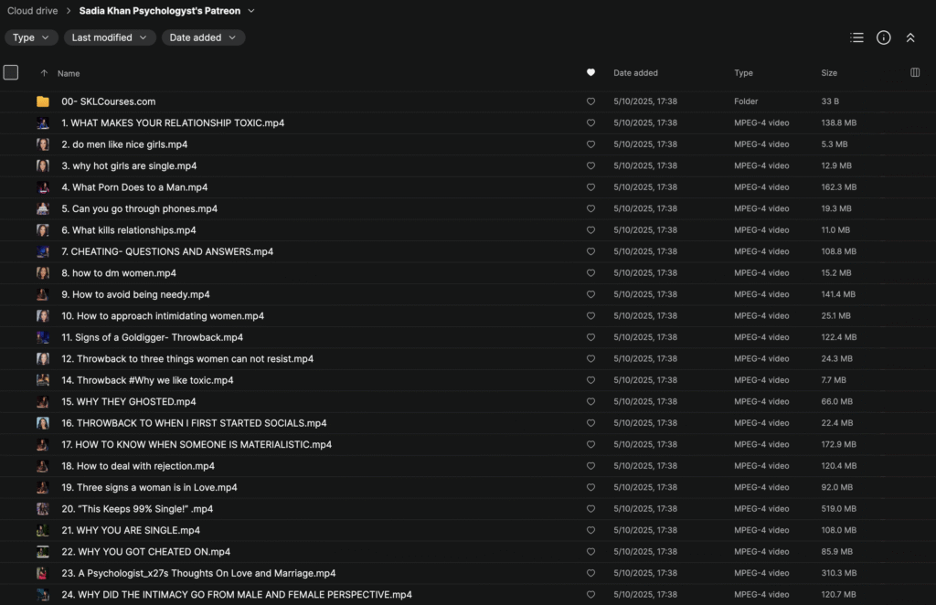 Sadia Khan Psychologyst’s Patreon