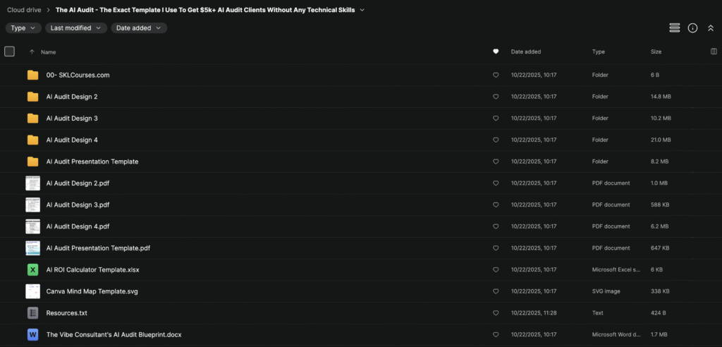 The AI Audit – The Exact Template I Use To Get $5k+ AI Audit Clients Without Any Technical Skills
