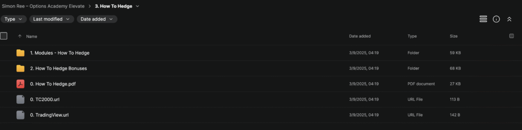 Simon Ree – Options Academy Mastery Programs