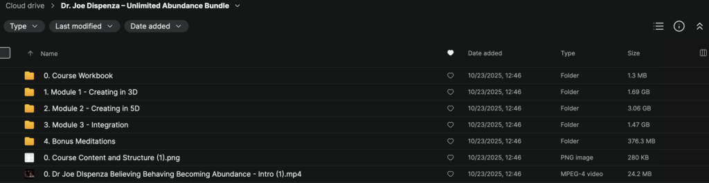 Dr. Joe Dispenza – Unlimited Abundance Bundle