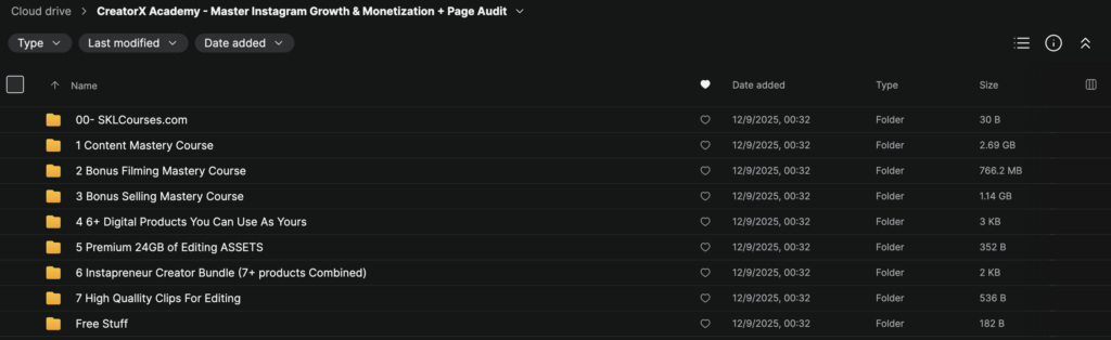 CreatorX Academy – Master Instagram Growth & Monetization + Page Audit