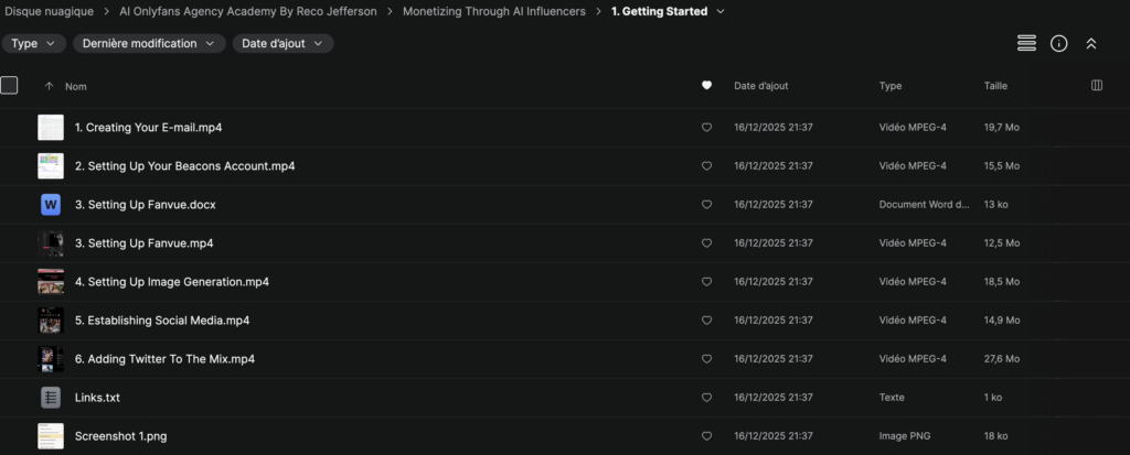 Reco Jefferson – AI Onlyfans Agency Academy update 